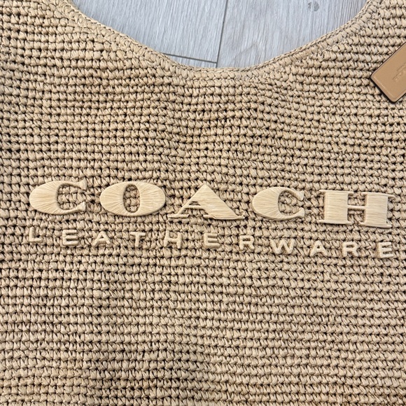 Coach Natural Woven Shoulder Bag - Picture 4 of 8